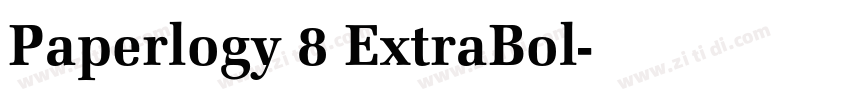 Paperlogy 8 ExtraBol字体转换